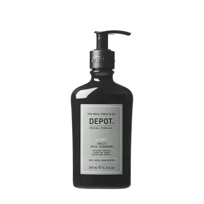 Depot 801 Oczyszczający żel do mycia twarzy z węglem aktywnym o potrójnym działaniu 200ml