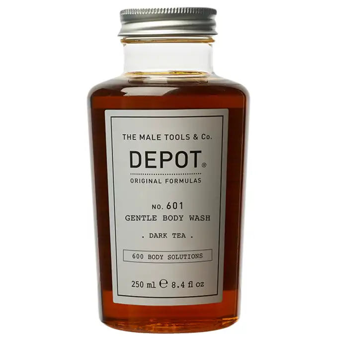 Depot 601 Delikatnie oczyszczający żel pod prysznic o zapachu czarnej herbaty 250ml