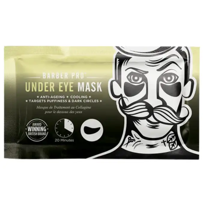 Barber Pro Under Eye Mask - kolagenowe płatki pod oczy z węglem aktywowanym i popiołem wulkanicznym (1 para)