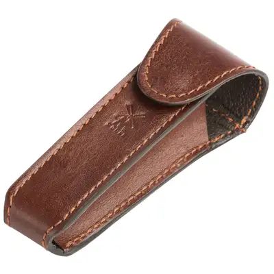 Muhle RT7 - Skórzane etui na maszynkę do tradycyjnego golenia (brązowe)