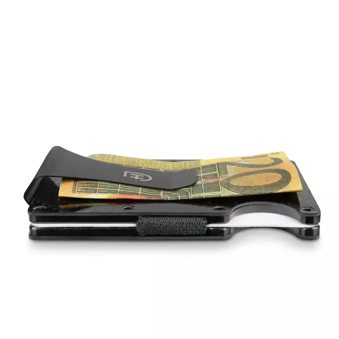 James Hawk Case Wallet Carbon - Małe etui na karty z lekkiego i trwałego aluminium w kolorze carbon