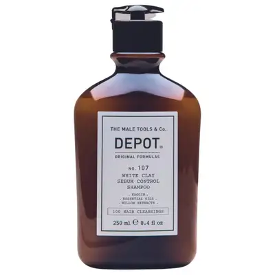 Depot 107 Szampon normalizujący wydzielanie sebum z glinką kaolin 250ml
