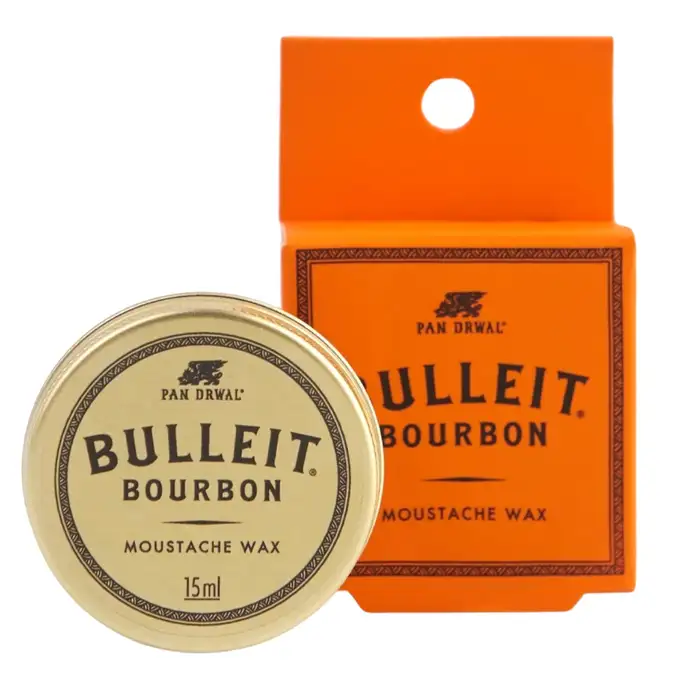 Pan Drwal Bulleit Bourbon Moustache Wax - Wosk do wąsów 15g