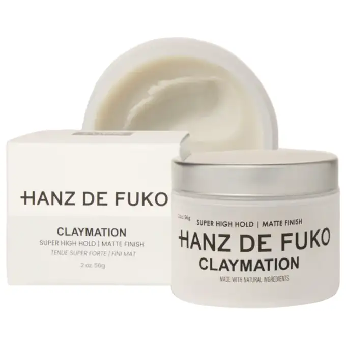 Zestaw Hanz de Fuko do stylizacji oraz pielęgnacji włosów - Naturalny szampon do włosów 237ml + Hanz de Fuko Claymation Glinka do włosów bardzo mocny chwyt/matowe wykończenie 60ml