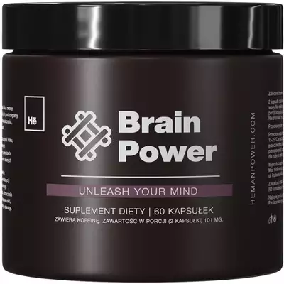 He - Brain Power - Suplement diety &quot;Pamięć i koncentracja&quot; 60 kapsułek