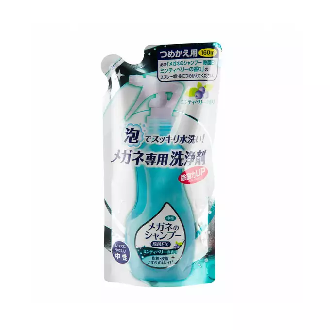 Soft99 - Glass shampoo Minty Berry REFILL - Uzupełnienie do szamponu do mycia okularów o zapachu mięta-jagoda 160ml