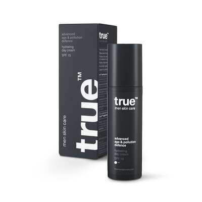 True men skin care - Zestaw premium - żel do mycia twarzy, kremy na dzień i na noc, serum pod oczy i kosmetyczka