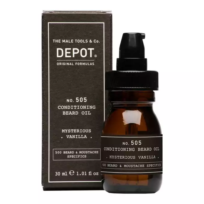 Depot 505 Odżywiający olejek do brody o zapachu wanilii 30ml