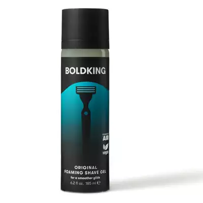 Boldking - Uniwersalny pieniący żel do golenia twarzy, ciała i głowy 185ml