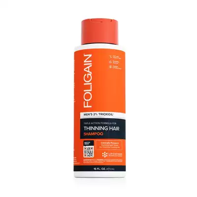 Foligain - szampon przeciw łysieniu dla mężczyzn o potrójnym działaniu z 2% trioxidil 437ml