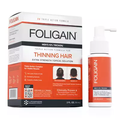 Foligain - kuracja w formie płynu przeciw łysieniu i wypadaniu włosów dla mężczyzn 59ml