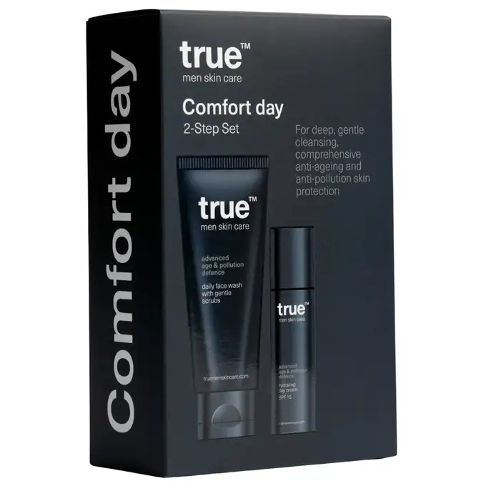 True men skin care - Zestaw na dzień - żel do mycia oraz nawilżający krem do twarzy