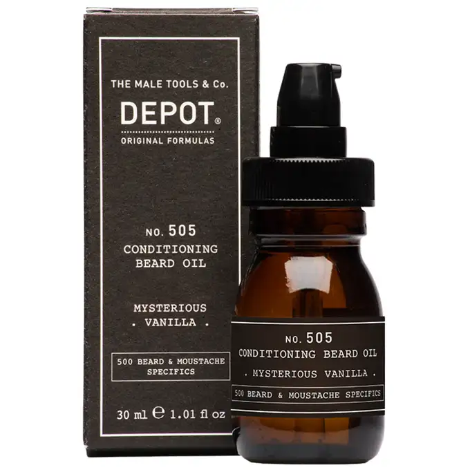 Depot 505 Odżywiający olejek do brody o zapachu wanilii 30ml