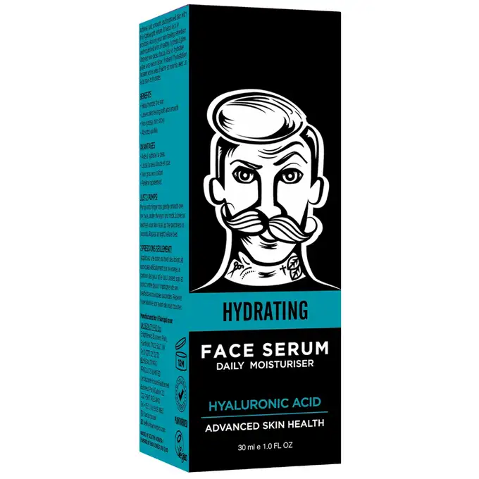 Barber Pro Hydrating hyaluronic acid serum - głęboko nawilżające serum do twarzy z kwasem hialuronowym 30ml