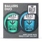 Below the belt - Ballers Duo - Antyperspirant do miejsc intymnych w kremie w dwóch wariantach zapachowych 2x75ml