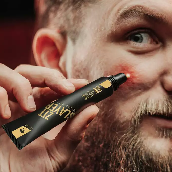 Angry Beards Zit slayer - Męski żel leczniczy i kryjący na wypryski 15ml