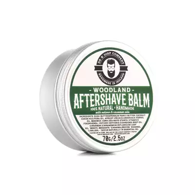 Dr K Soap Woodland aftershave balm - Balsam po goleniu o zapachu cedru, pomarańczy i sosnowych igieł 70 g