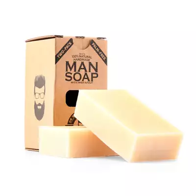 Dr K Soap Man Soap - naturalne mydło do ciała z dodatkiem irlandzkiego stouta 2x112g