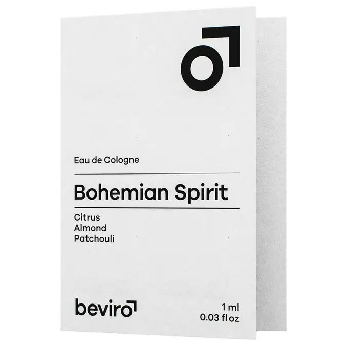 Beviro Eau de Cologne Bohemian Spirit - Woda kolońska o słodko korzennym zapachu na jesień i zimę tester 1ml