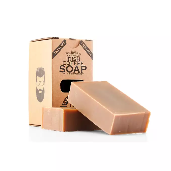 Dr K Soap Irish Coffee Soap - Bezzapachowe naturalne mydło do ciała  2x112g