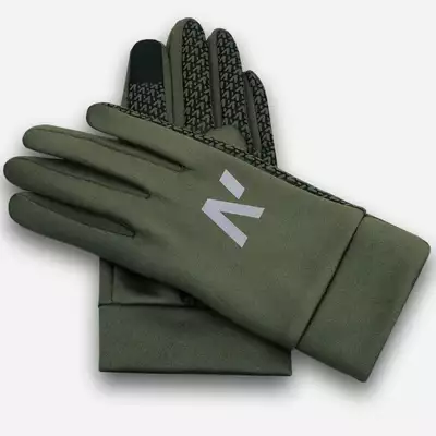 Napo Gloves - TECH - Męskie rękawiczki sportowe w kolorze oliwkowym roz. S/M