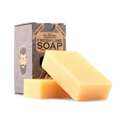 Dr K Soap Man Soap - Fresh Lime - Naturalne mydło do ciała o cytrusowym zapachu 2x112g 