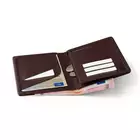 James Hawk TRAVEL Smart Wallet Brown - Pojemny portfel turystyczny w kolorze ciemnobrązowym