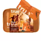 True men skin care - Wakacyjny zestaw z kosmetyczką, ręcznikiem plażowym oraz dwoma wodoodpornymi kremami z SPF30 oraz SPF50 - 2x50ml