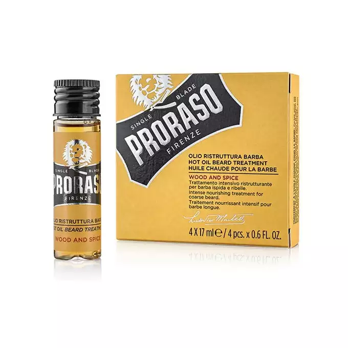 Proraso - Kuracja do brody w formie olejku Wood &amp; Spice 4x17ml