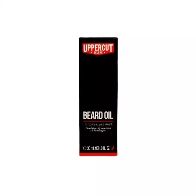 Uppercut Deluxe Beard Oil -  Olejek do brody o zapachu paczuli oraz skóry 30ml