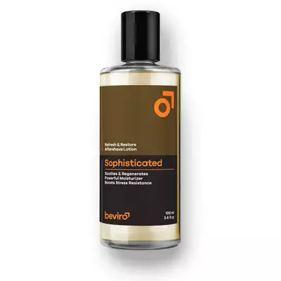 Beviro Refresh and Restore Aftershave Lotion Sophisticated - Woda po goleniu o zapachu bergamotki i drzewa cedrowego 100ml