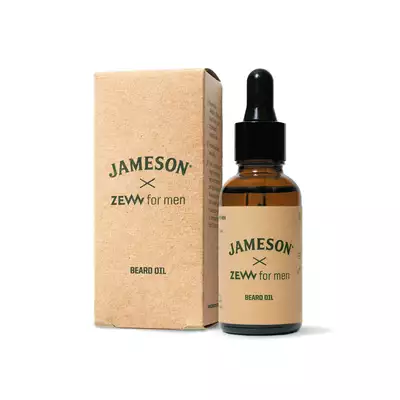 ZEW x JAMESON - odżywczy olejek do brody o zapachu drzewa sandałowego, bergamotki i limonki 30 ml
