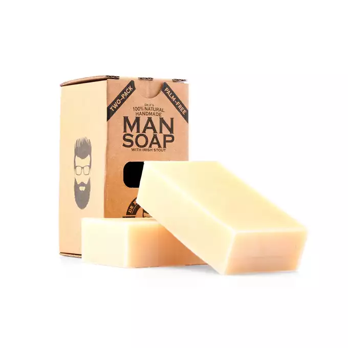 Dr K Soap Man Soap - naturalne mydło do ciała z dodatkiem irlandzkiego stouta 2x112g