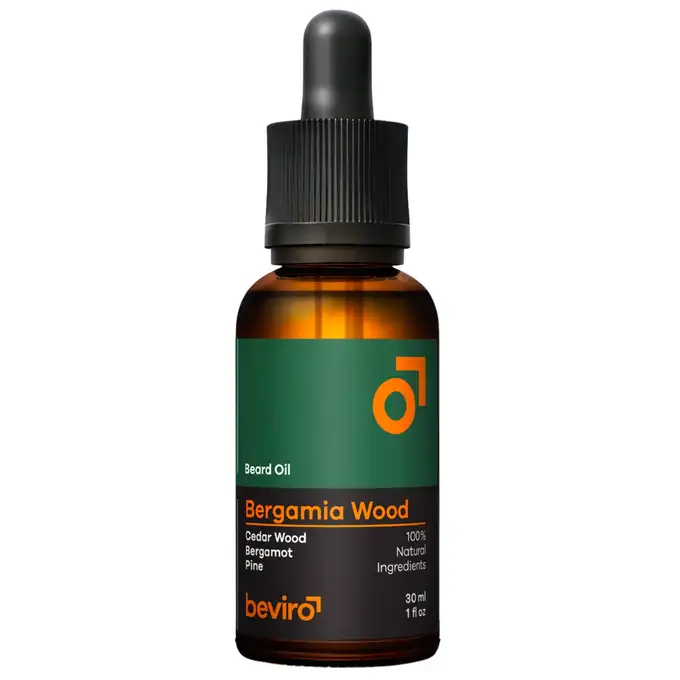 Beviro bergamia wood beard oil - Olejek do brody o zapachu cedru, sosny i bergamotki 30ml