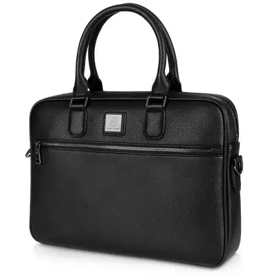 James Hawk Briefcase - Męska torba na laptopa z paskiem na ramię z ochroną RFID