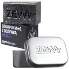 ZEW Zestaw szampon do włosów z mydelniczką - ZEW męski Szampon 2w1 z odżywką z węglem drzewnym z Bieszczad 85ml oraz mydelniczka