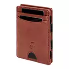 James Hawk Flip wallet camel - Dwustronnie otwierany jasnobrązowy portfel na karty