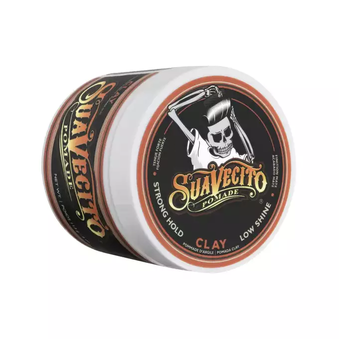 Suavecito Clay Pomade - Mocna glinka do włosów - matowy efekt 113g