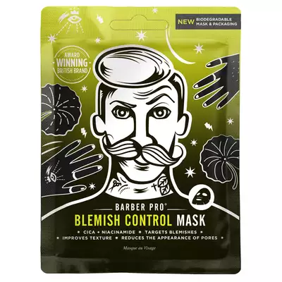 Barber Pro blemish control face sheet mask - maska do cery trądzikowej z niacynamidem