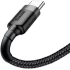 Baseus - Funkcjonalny kabel do szybkiego ładowania - czarno-szary USB/USB-C 2m