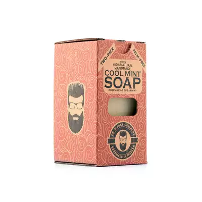 Dr K Soap Man Soap - Cool Mint - Naturalne mydło do ciała o miętowo-ziołowym zapachu 2x112g 