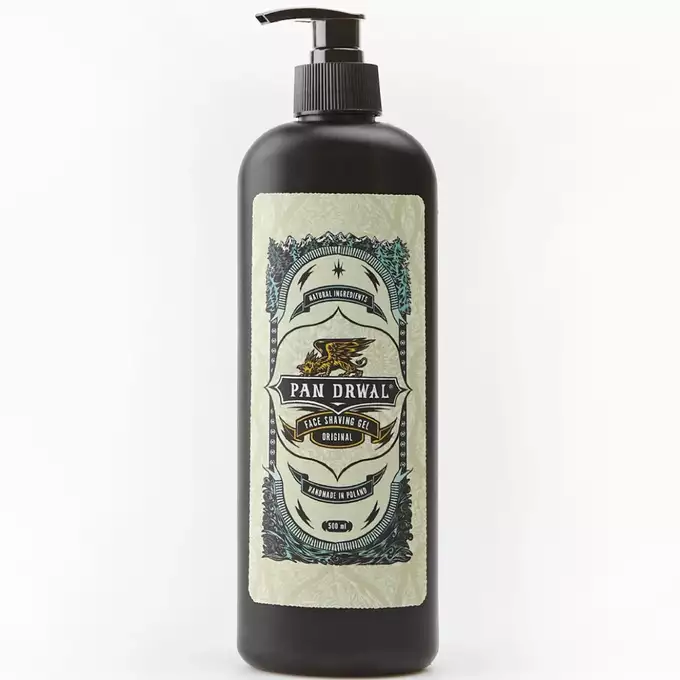 Pan Drwal Original - Bezbarwny żel do precyzyjnego golenia 500 ml