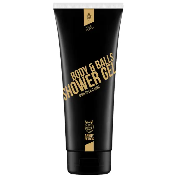 Angry Beards Żel pod prysznic do ciała i jajek, zapach Sick Sensei (przyprawy, skóra i ambra) 230ml