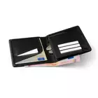 James Hawk TRAVEL Smart Wallet Black - Pojemny portfel turystyczny w kolorze czarnym