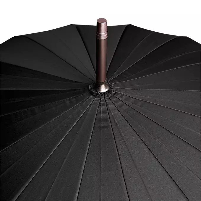 Betlewski - Duży czarny parasol półautomatyczny śr. 115cm