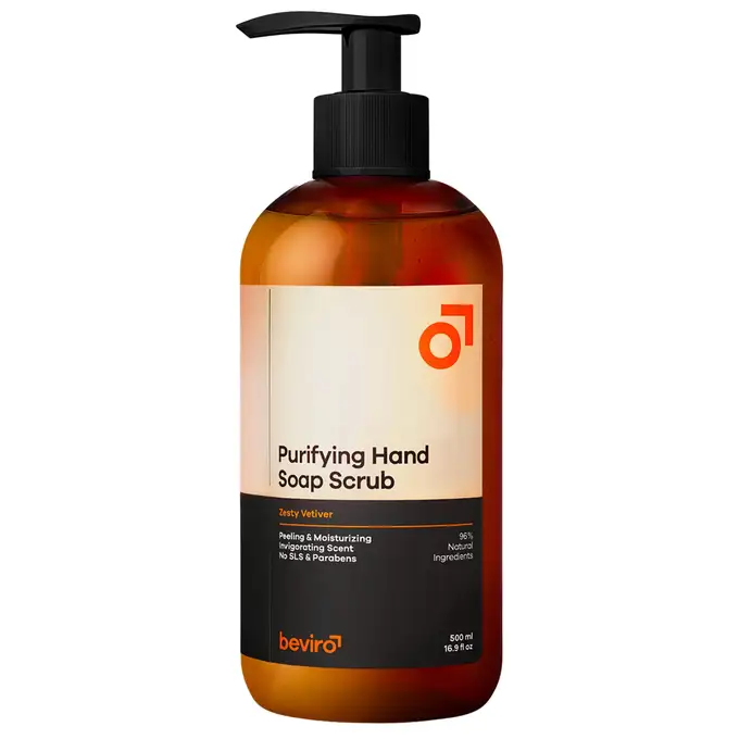 Beviro - Purifying Hand Soap Scrub Zesty Vetiver - Mydło do rąk z peelingiem 500ml