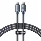 Baseus - Funkcjonalny kabel do szybkiego ładowania 100W - czarny USB-C/USB-C 1,2m