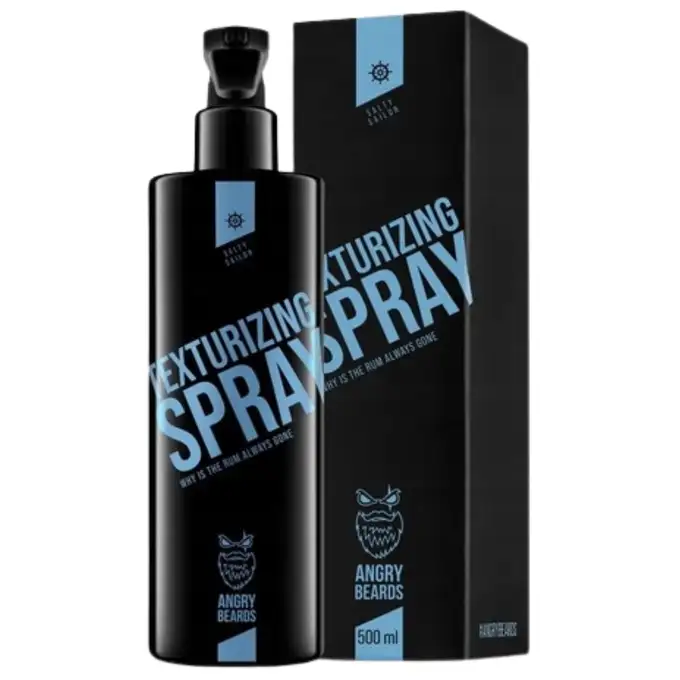 Angry Beards Spray do włosów Salty Sailor - Matująca sól morska oraz sól angielska 500ml