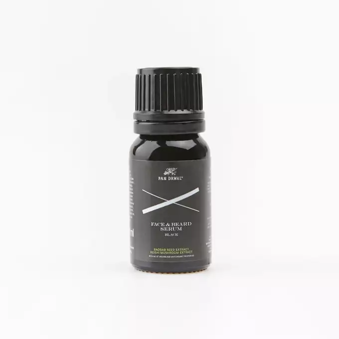 Pan Drwal Black - Serum do twarzy i brody 10 ml