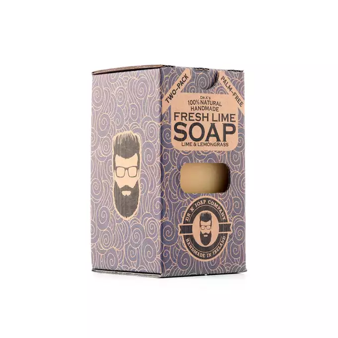 Dr K Soap Man Soap - Fresh Lime - Naturalne mydło do ciała o cytrusowym zapachu 2x112g 